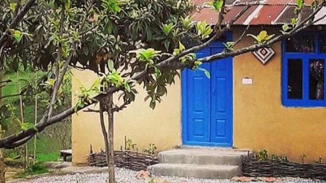 اقامتگاه بومگردی بیجار تالش فضای بیرونی اقامتگاه 2