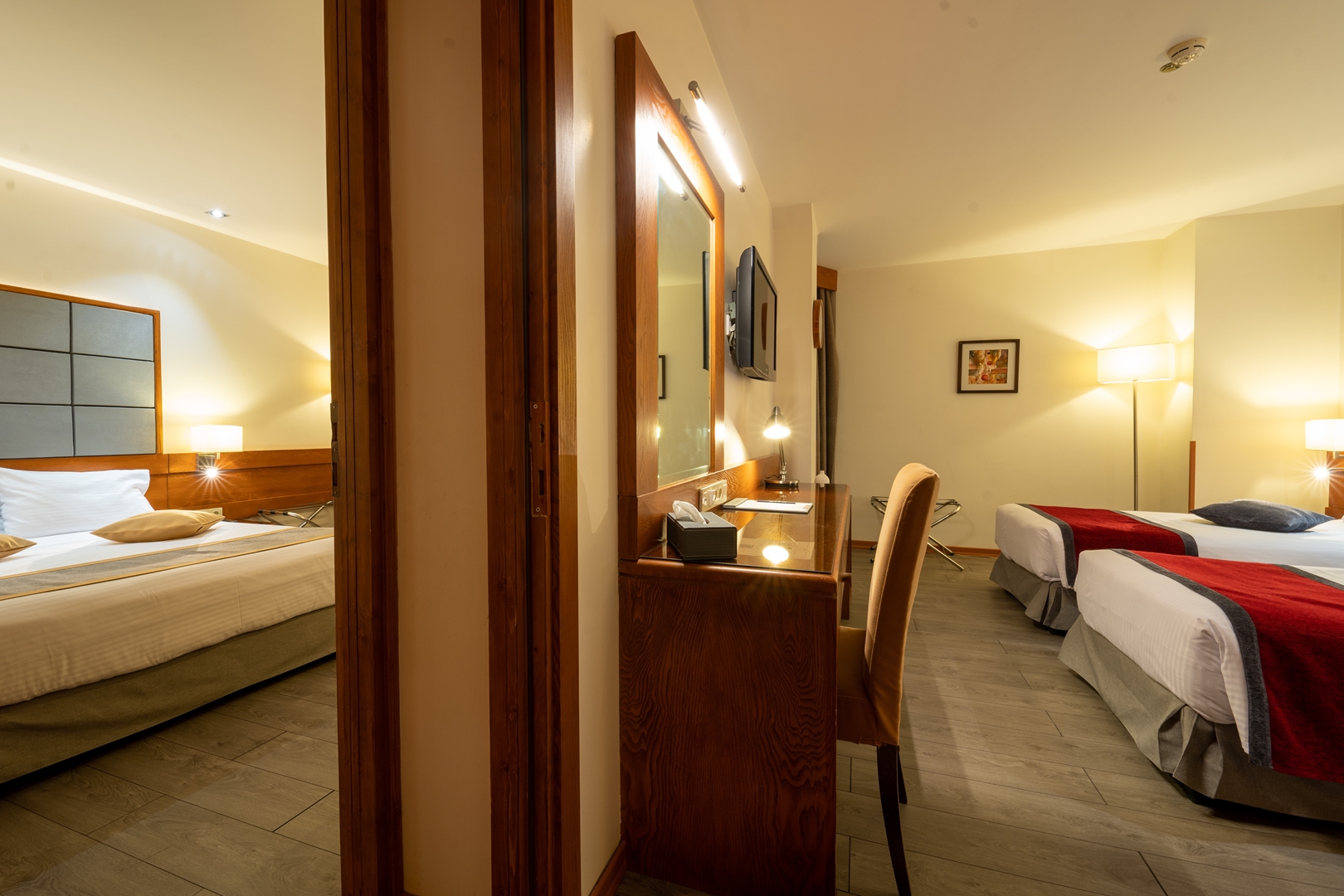 هتل الیزه شیراز فضای داخلی اتاق‌های کانکت