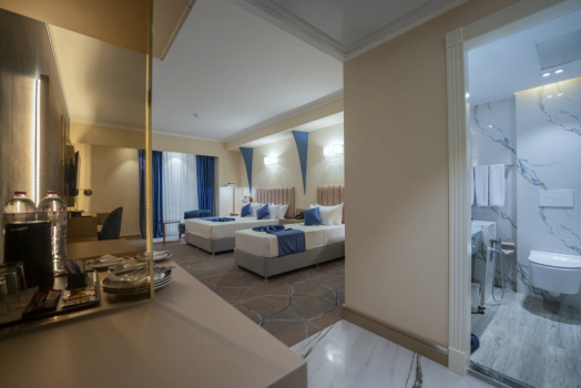 هتل آسمان کیش فضای داخلی اتاق‌ها