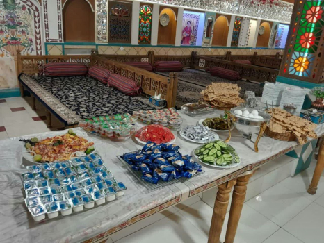 هتل آپارتمان سینا همدان سالن صبحانه