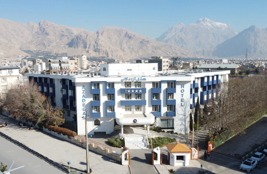 هتل آزادگان کرمانشاه نمای بیرونی