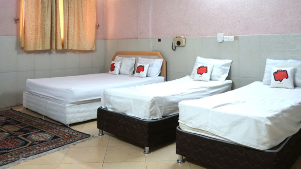 مهمانسرای نمونه اصفهان اتاق چهار تخته