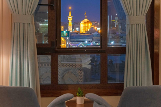 هتل قصرالضیافه قدس مشهد فضای داخلی اتاق‌ها