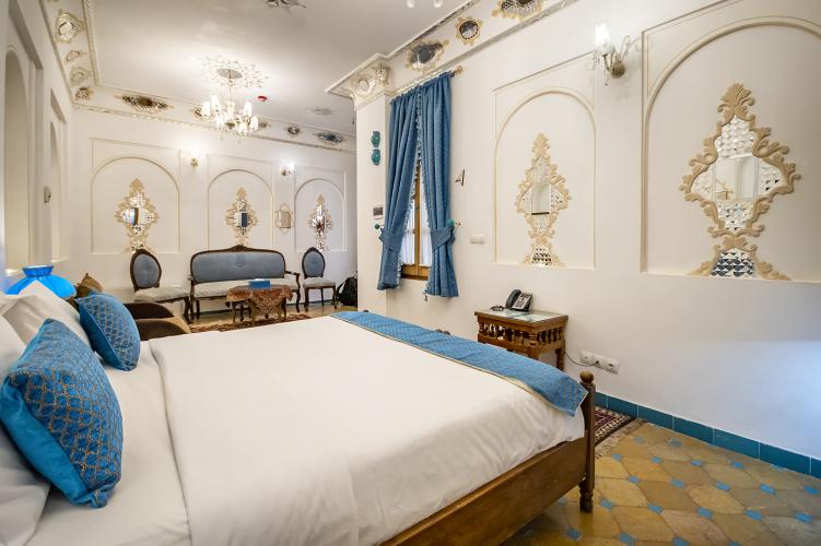 بوتیک هتل قصر منشی اصفهان فضای داخلی اتاق‌های استاندارد