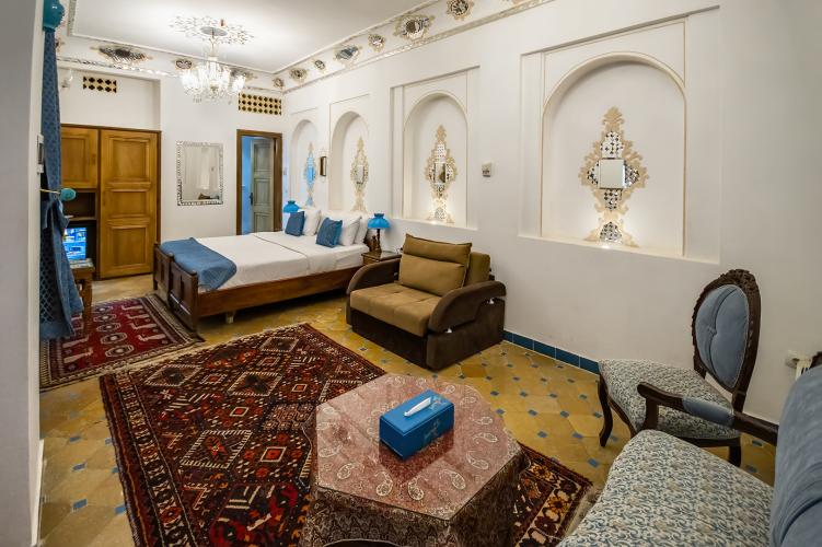 بوتیک هتل قصر منشی اصفهان فضای داخلی اتاق‌های استاندارد