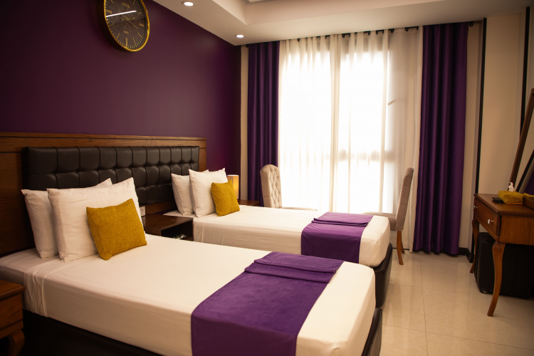 هتل آپارتمان ستیا تهران اتاق دو تخته تویین VIP