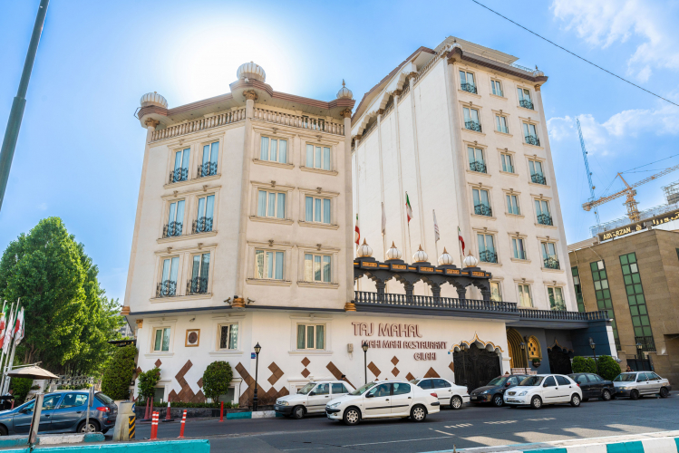 هتل آپارتمان تاج محل تهران نمای بیرونی