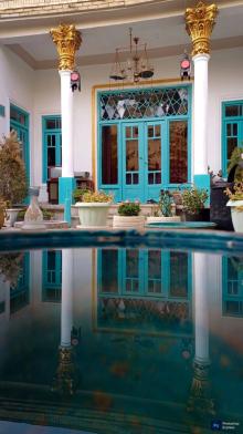 اقامتگاه بوم‌گردی سرای سنتی هاتف اصفهان فضای محوطه