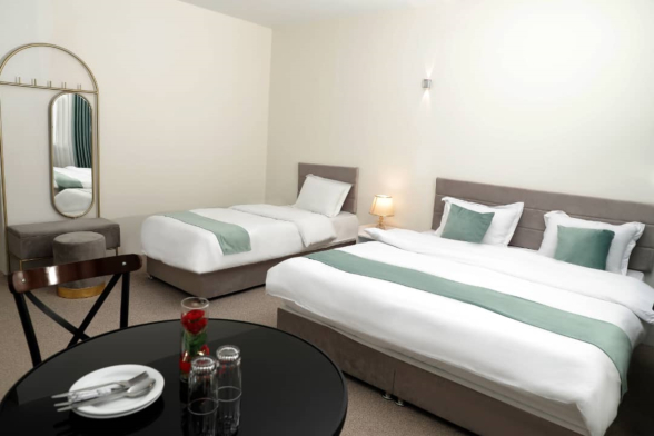 هتل ایران زمین تهران فضای داخلی اتاق‌ها