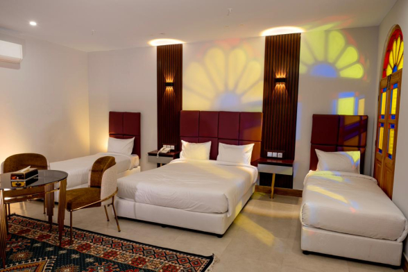 اقامتگاه سنتی پرشیا کاشان فضای داخلی اتاق‌ها