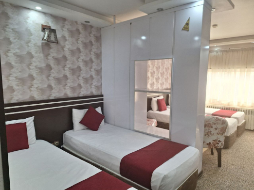 هتل سپنتا مشهد فضای داخلی اتاق‌ها