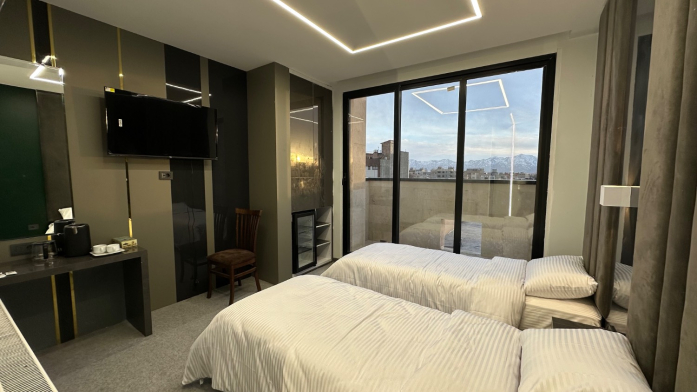 هتل دیبا شهر کرد فضای داخلی اتاق‌ها