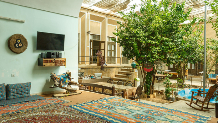 اقامتگاه بوم‌گردی بادگیر یزد فضای داخلی اقامتگاه 2