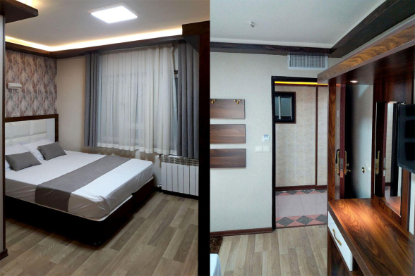 مهمانسرا سهند تهران اتاق فضای داخلی اتاق ها 2