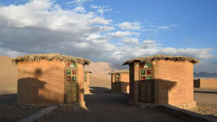 مجتمع گردشگری کمپ صحرا نوردی هفت سنگ یزد فضای داخلی کمپ 2