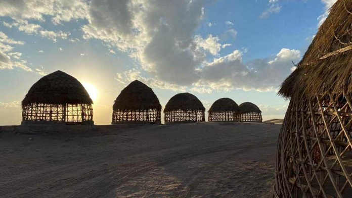 مجتمع گردشگری کمپ صحرا نوردی هفت سنگ یزد فضای داخلی کمپ 3