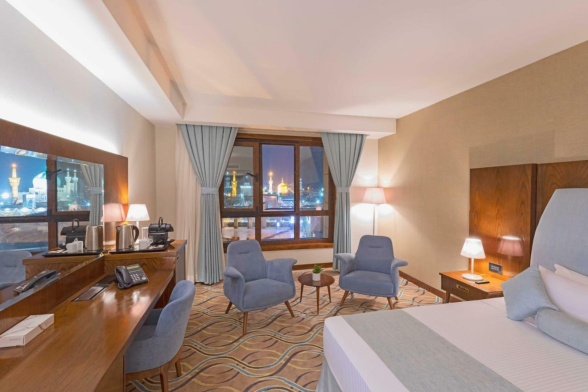 هتل قصرالضیافه قدس مشهد فضای داخلی اتاق‌ها