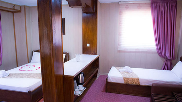 اتاق سه تخته هتل باختر اتاق سه تخته هتل باختر