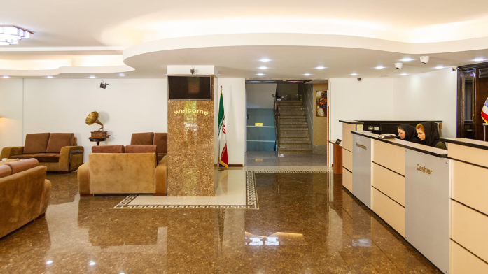هتل آپارتمان جاده ابریشم تهران لابی 1