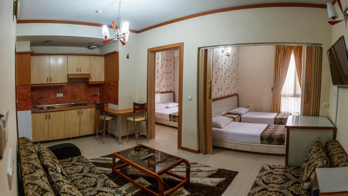 هتل آپارتمان کنعان مشهد سوئیت چهار تخته