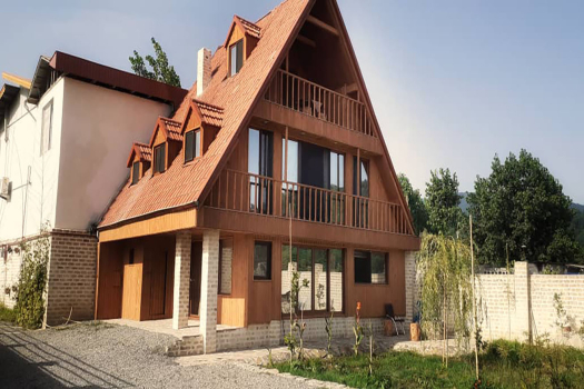 ویلا چوبی تریپلکس دوخوابه الماس نجفیان - اسالم