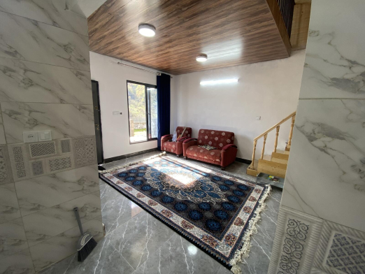 اتاق پذیرایی کلبه دوبلکس چوبی وارش۲