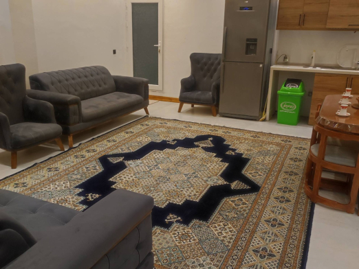 اتاق پذیرایی ویلای استخردار جنگلی نور