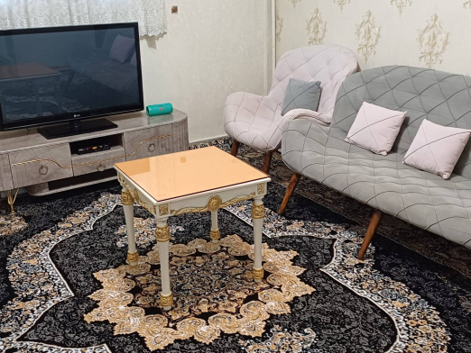 اتاق پذیرایی آپارتمان نوساز تک خواب خوش