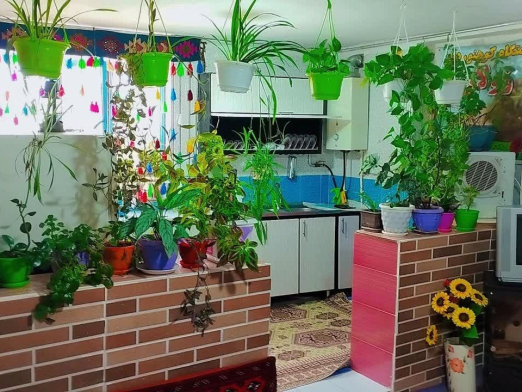 آشپزخانه اقامتگاه زولان جنگل ابر شاهرود