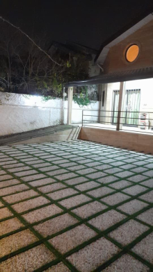 حیاط ویلای سه خوابه در چمستان