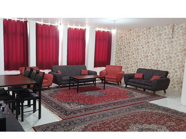 سالن پذیرایی آپارتمان نقش جهان 9 دو خوابه