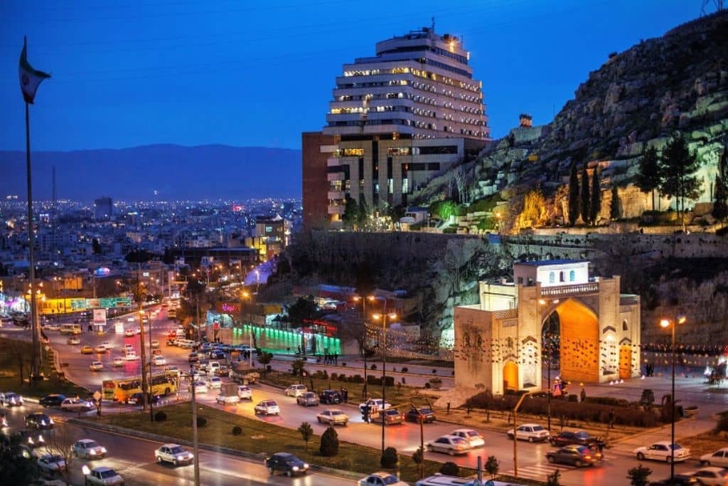 فاصله مسافتی تهران تا شیراز