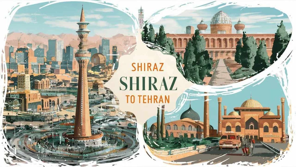 شهرهای بین مسیر تهران شیراز کدام‌اند؟