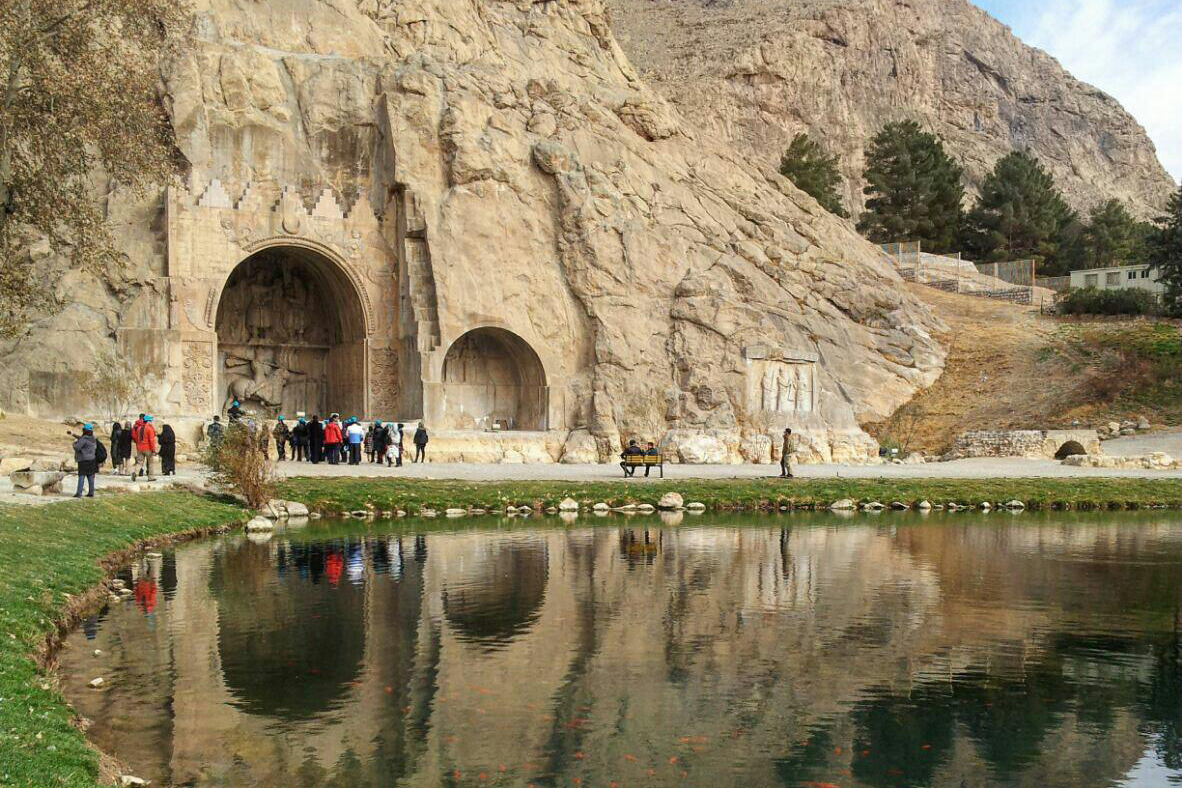 ایوان بزرگ طاق بستان ایوان بزرگ طاق بستان